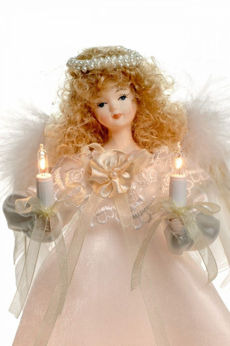 Ivory Small 10-Light Angel Tree topper - Image 4