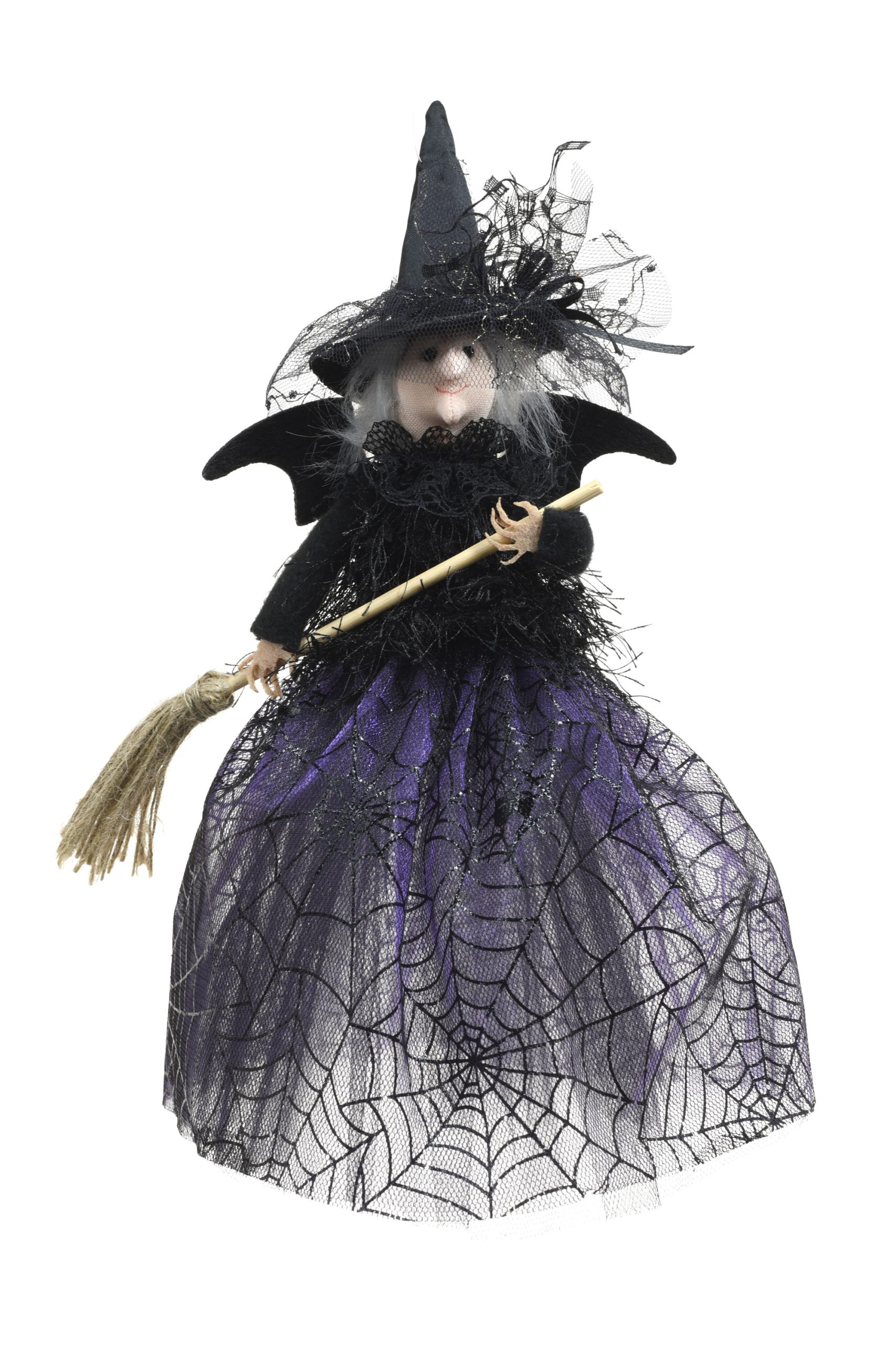 Purple Standing Happy Witch