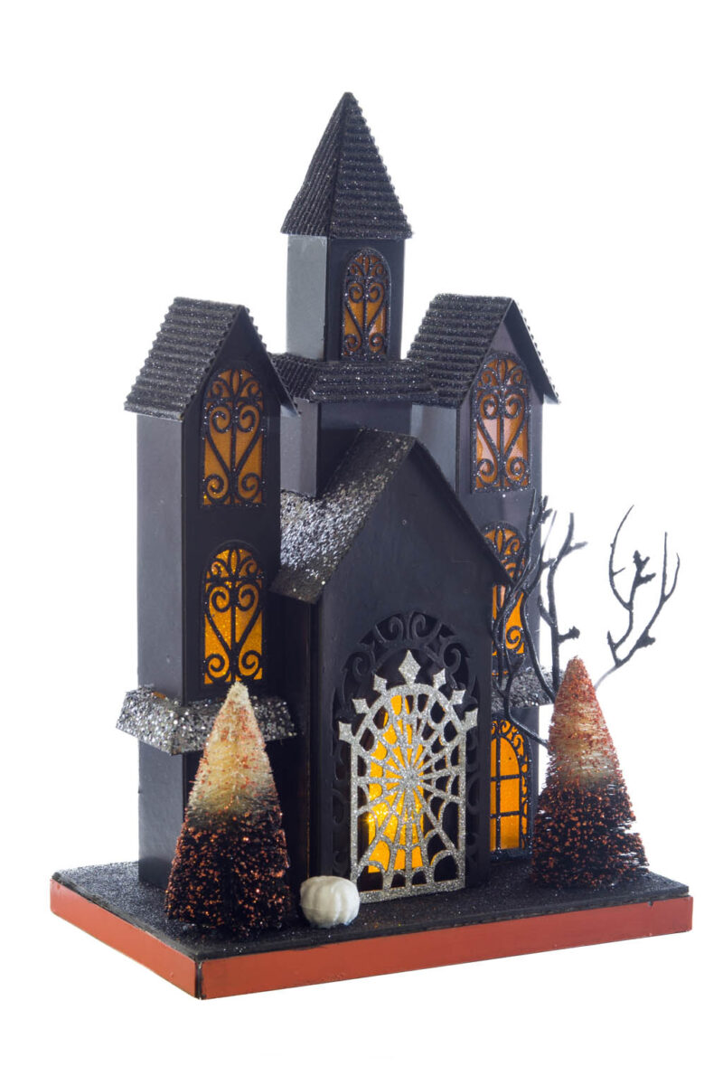 Black and Orange LED Haunted House - Image 5