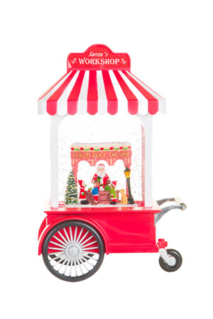 Red Candycane Sweettoothed Santa'S Workshop LED Display