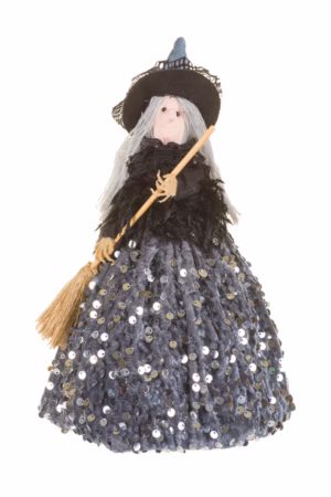 Hangable Gray Witch Doll