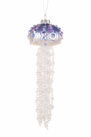 Steel Blue Jelly Fish Ornament