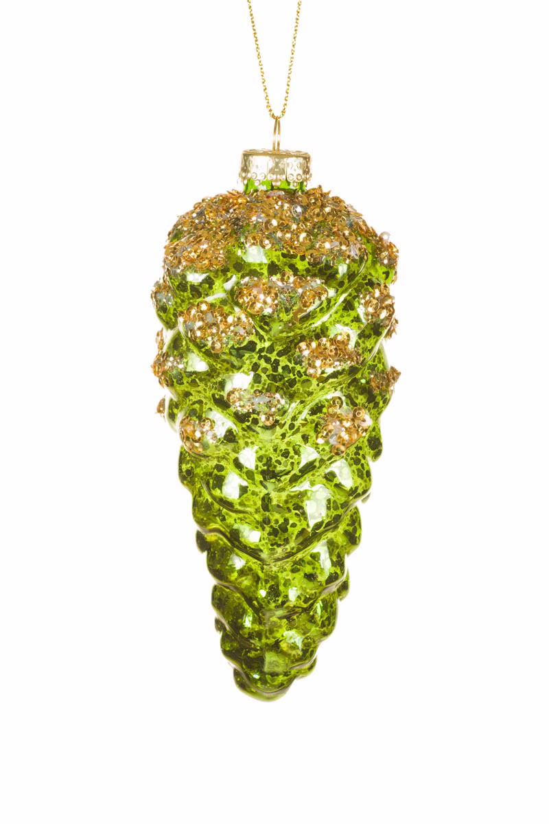 Green Pinecone Ornament