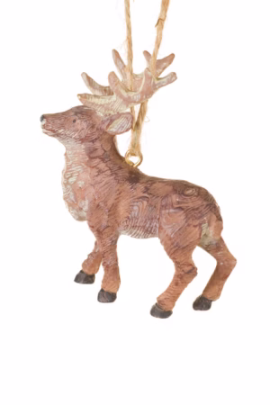 Hangable Brown Stag Ornament