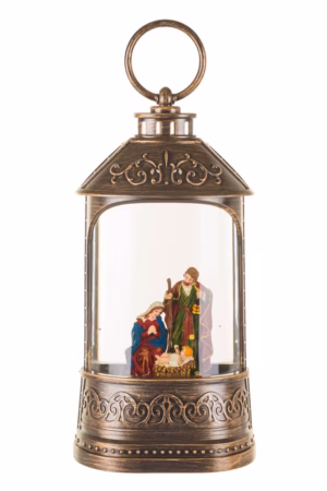 Bronze Water Lantern Snow Globe