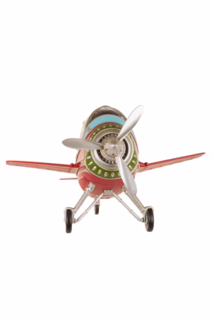 Red Airplane Snow Globe