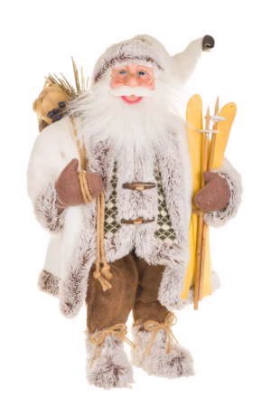 Gray Winter Santa