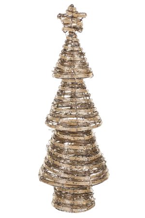 Umber Tiered LED Accent Tree With Star Topper