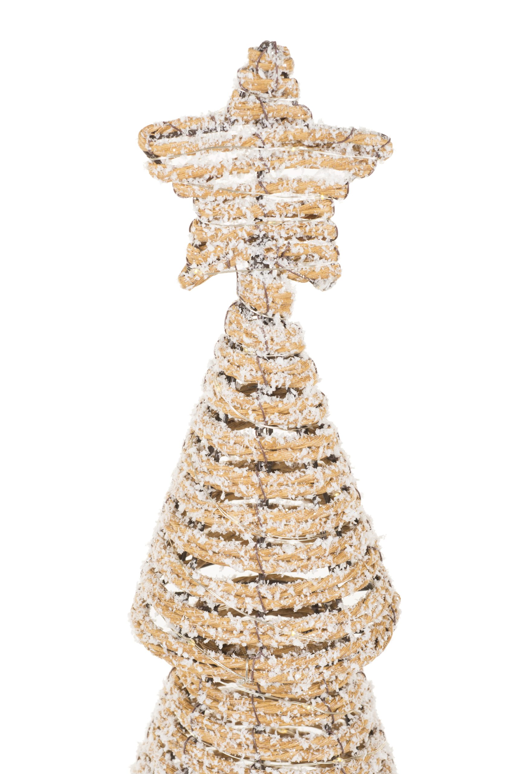 Brown Tiered LED Tree Accent With Star Topper - Image 3