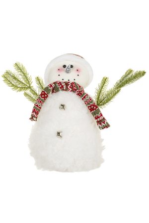 White Snowman With Bells