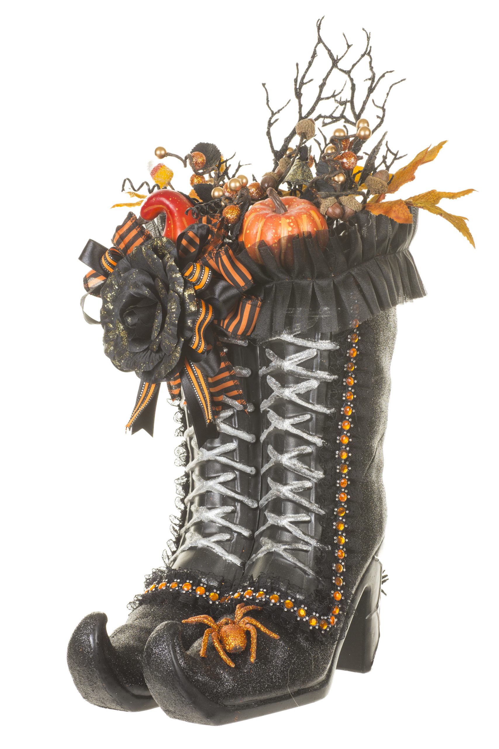 Black Witch Boots With Spider - Image 2