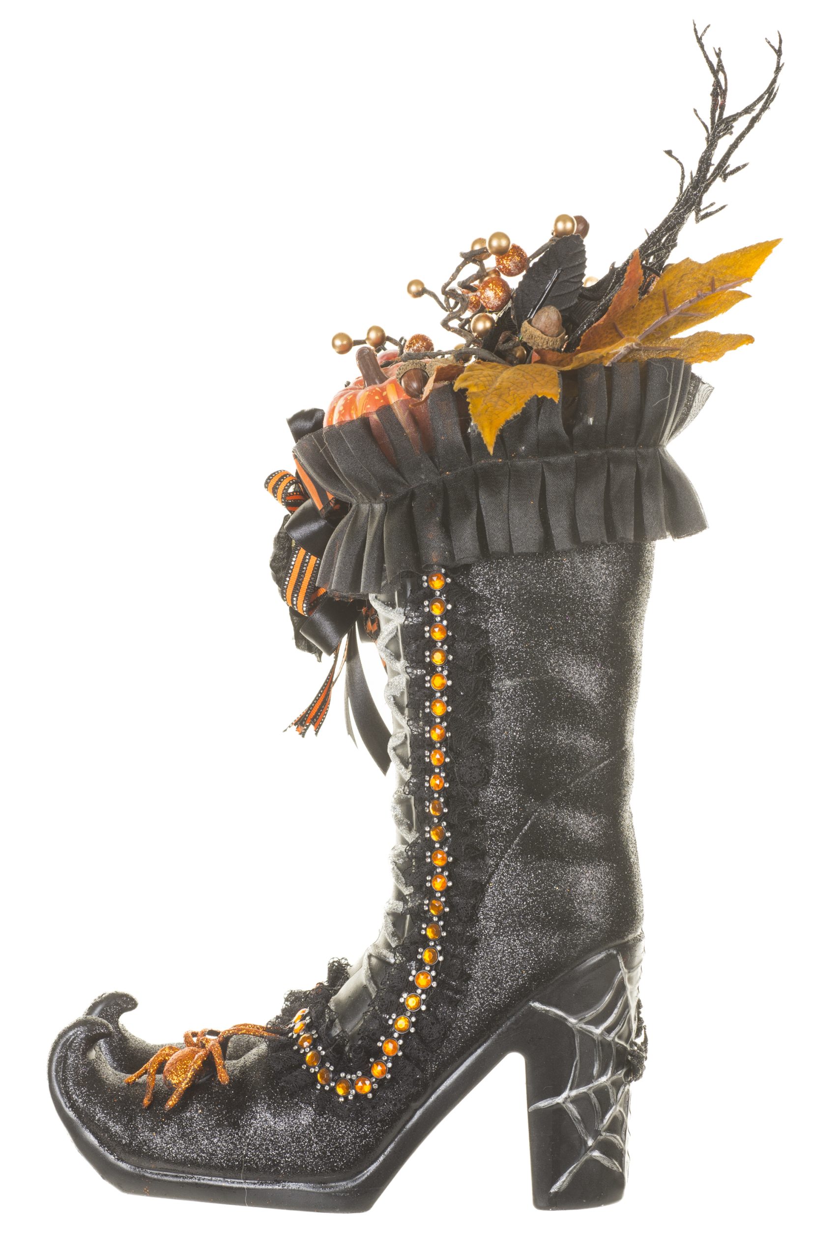 Black Witch Boots With Spider - Image 3