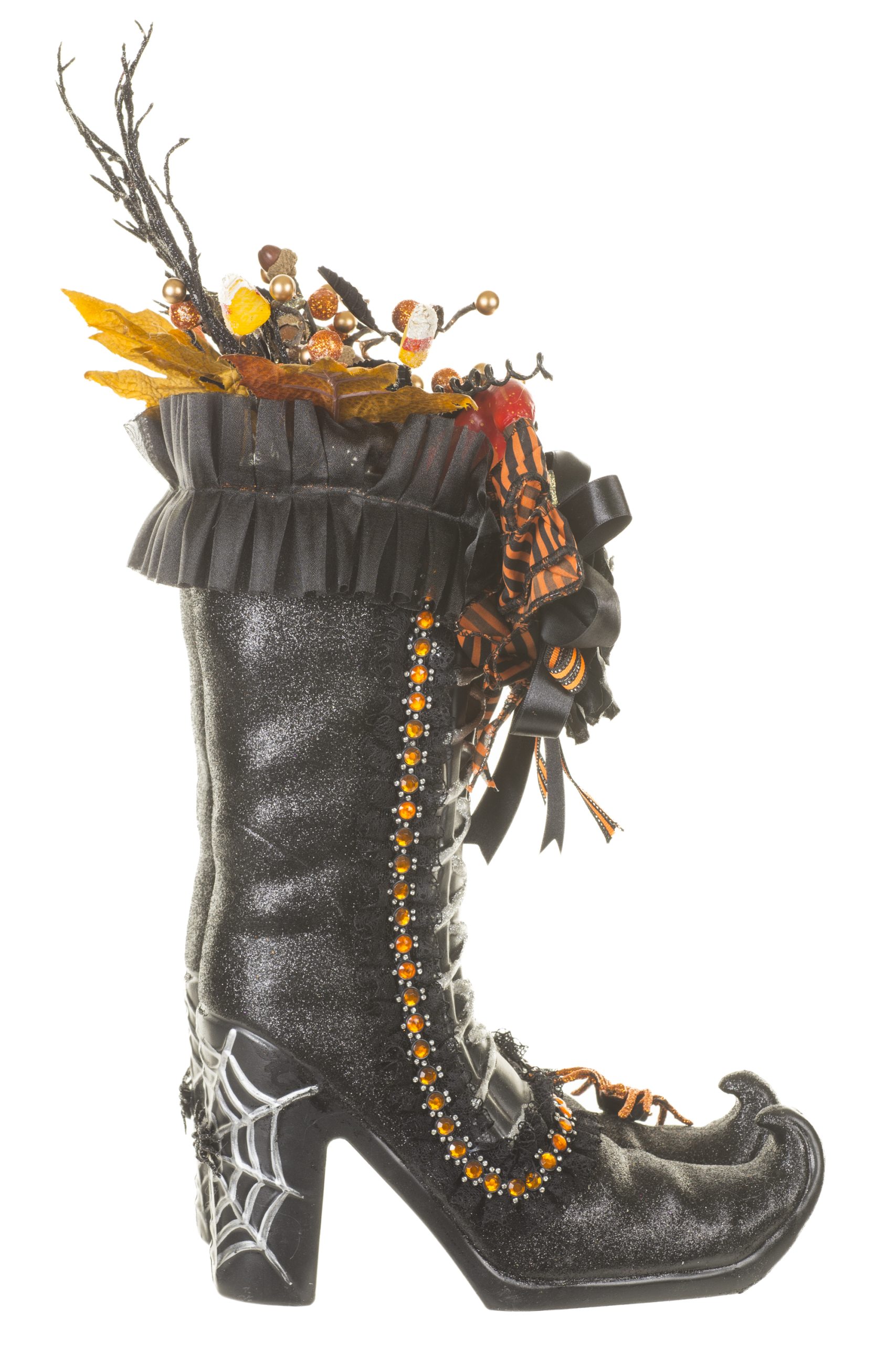 Black Witch Boots With Spider - Image 5