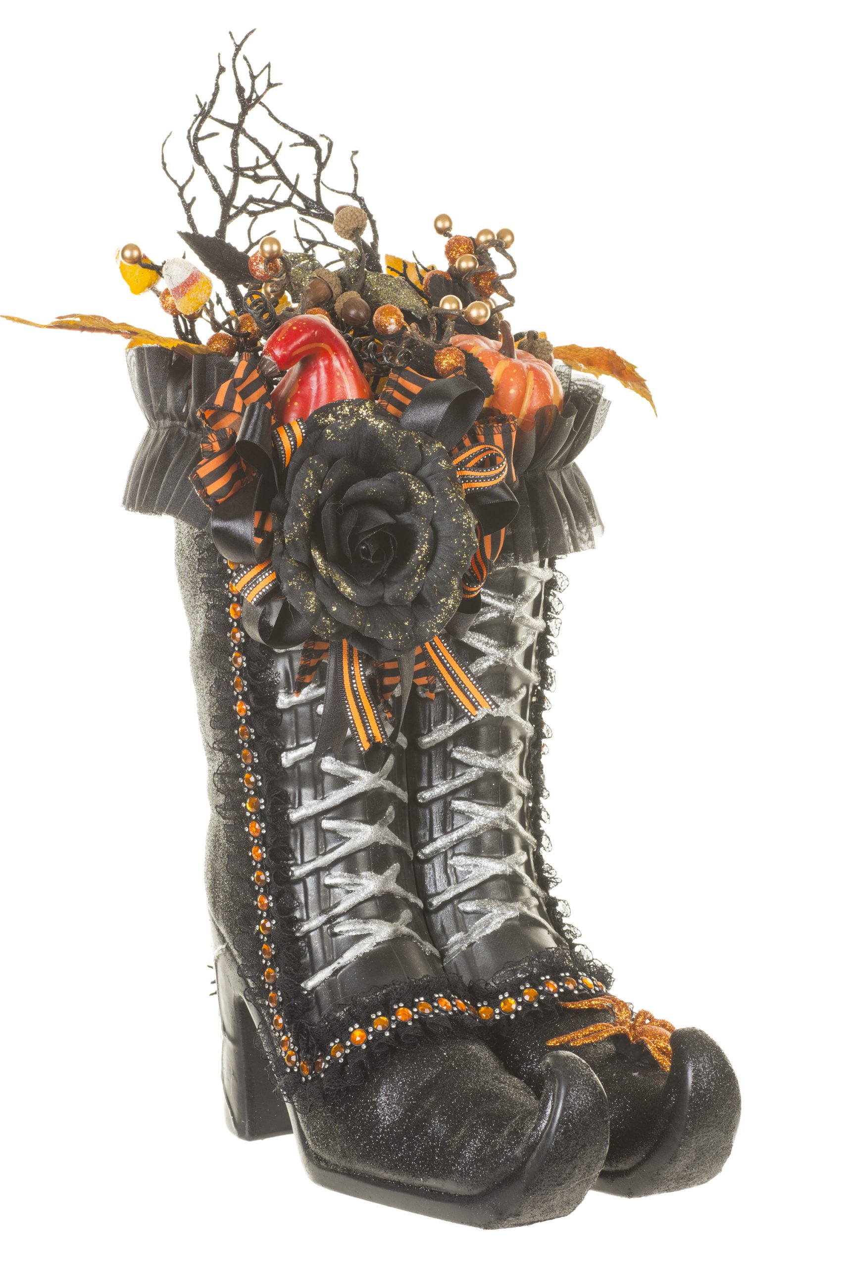 Black Witch Boots With Spider - Image 6