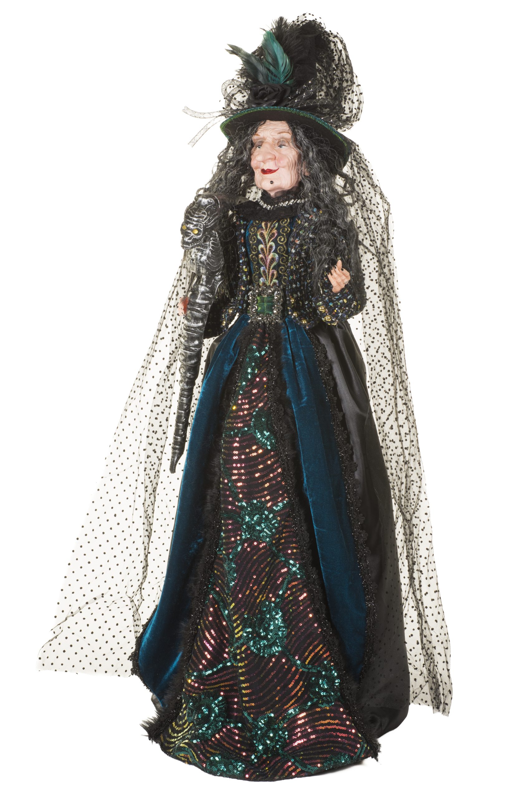 Turquoise Spooky Witch With Alien Wand - Image 2