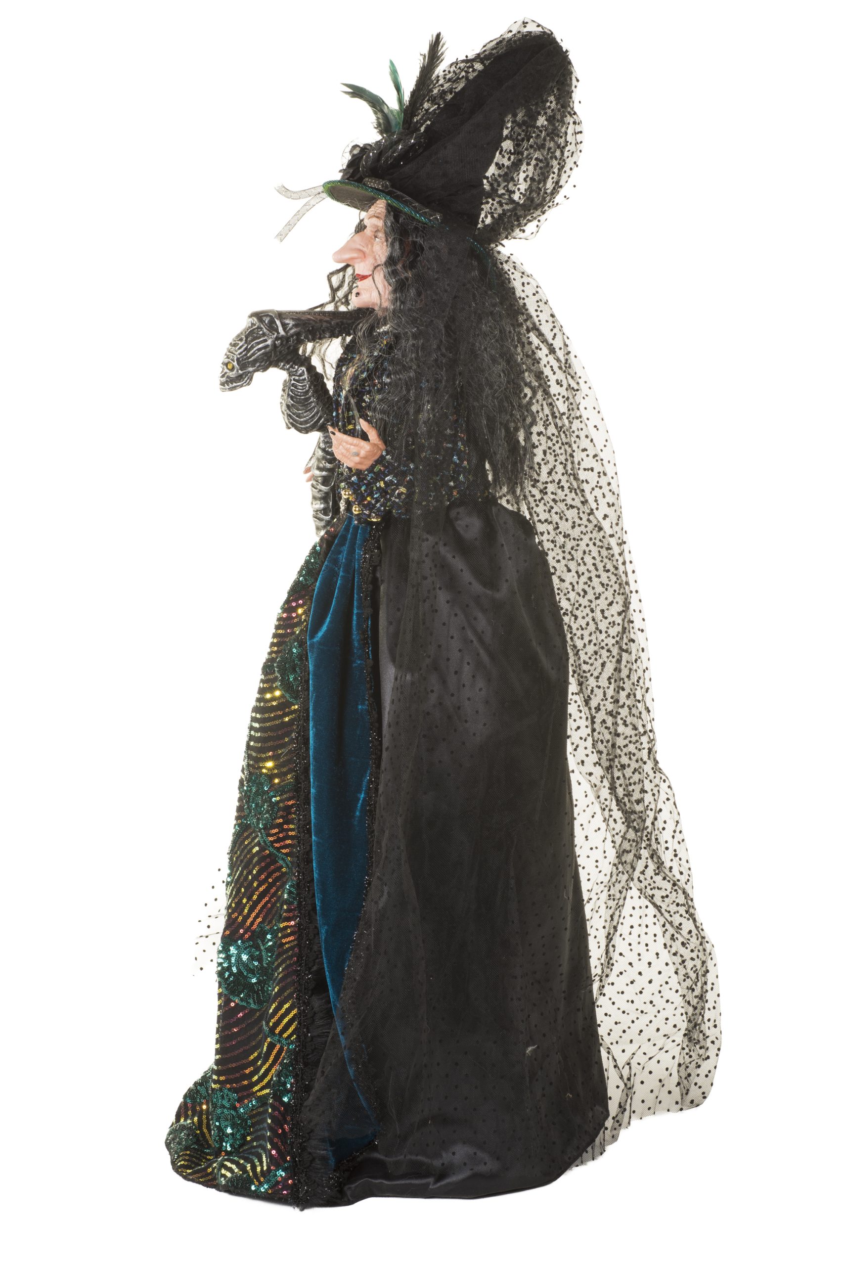 Turquoise Spooky Witch With Alien Wand - Image 3