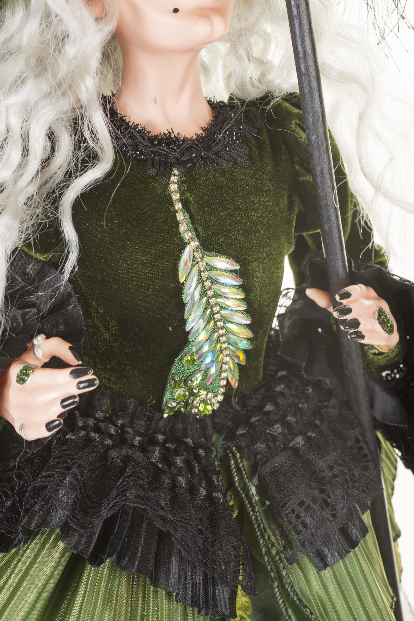 Green Witch With Broom - Image 6