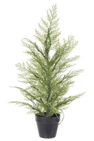 Green Arizona Cypress LED Tree With Poseable Branches