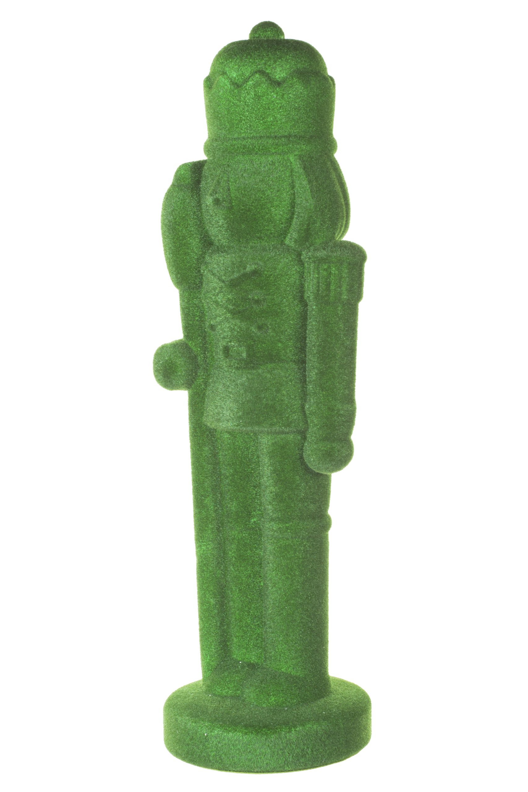 Large Forest Green Nutcracker Faux Topiary - Image 2