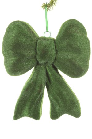 Oversized Hanging Forest Green Topiary Ribbon Decoration