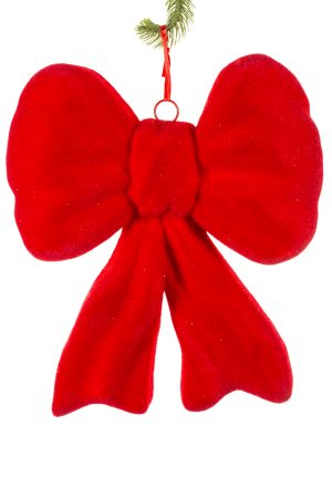 Oversized Hanging Forest Green Topiary Ribbon Decoration