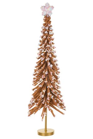 Table-top Brown Candy Ball Tree With Candy Ball Star Topper