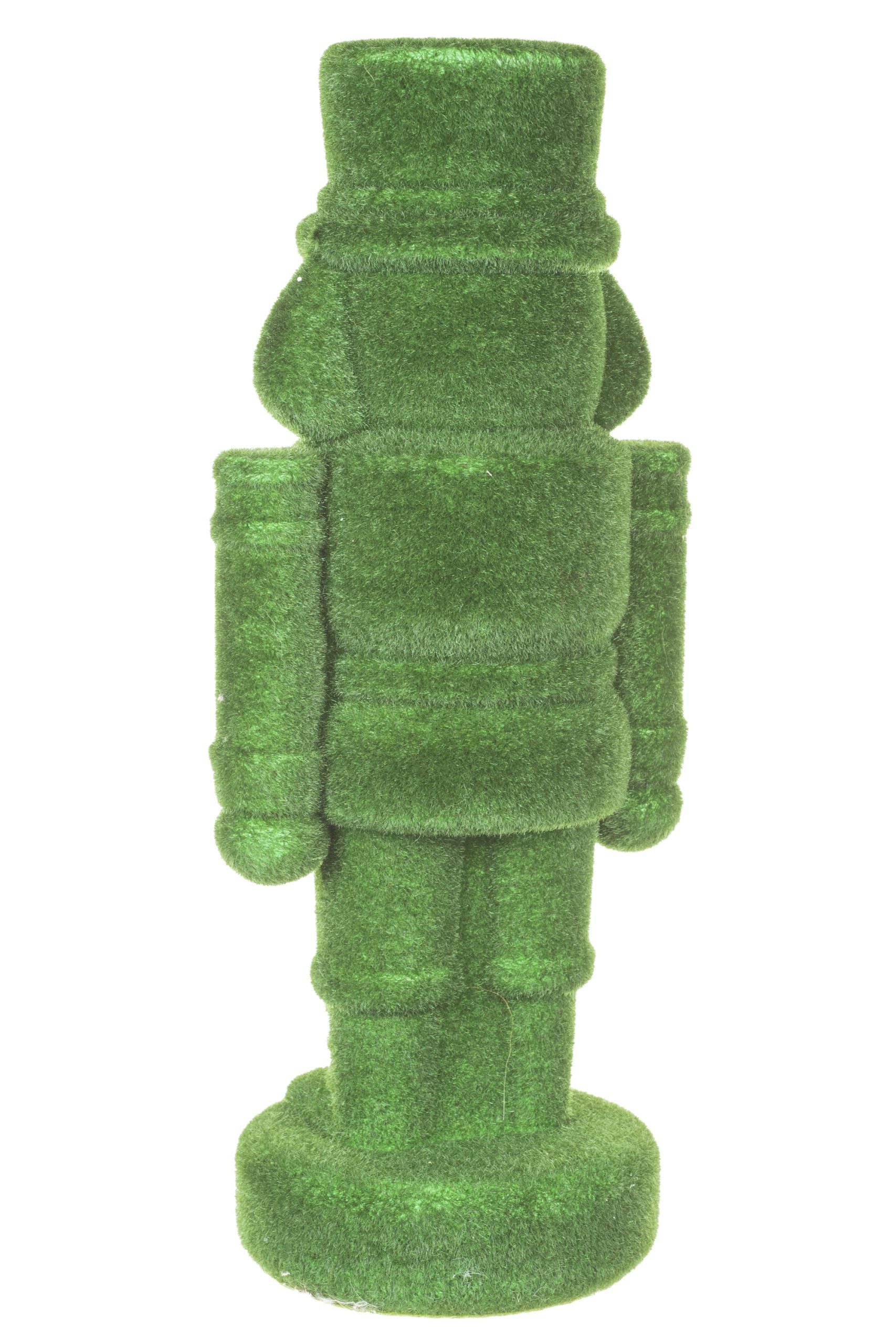 Small Forest Green Nutcracker Faux Topiary - Image 4