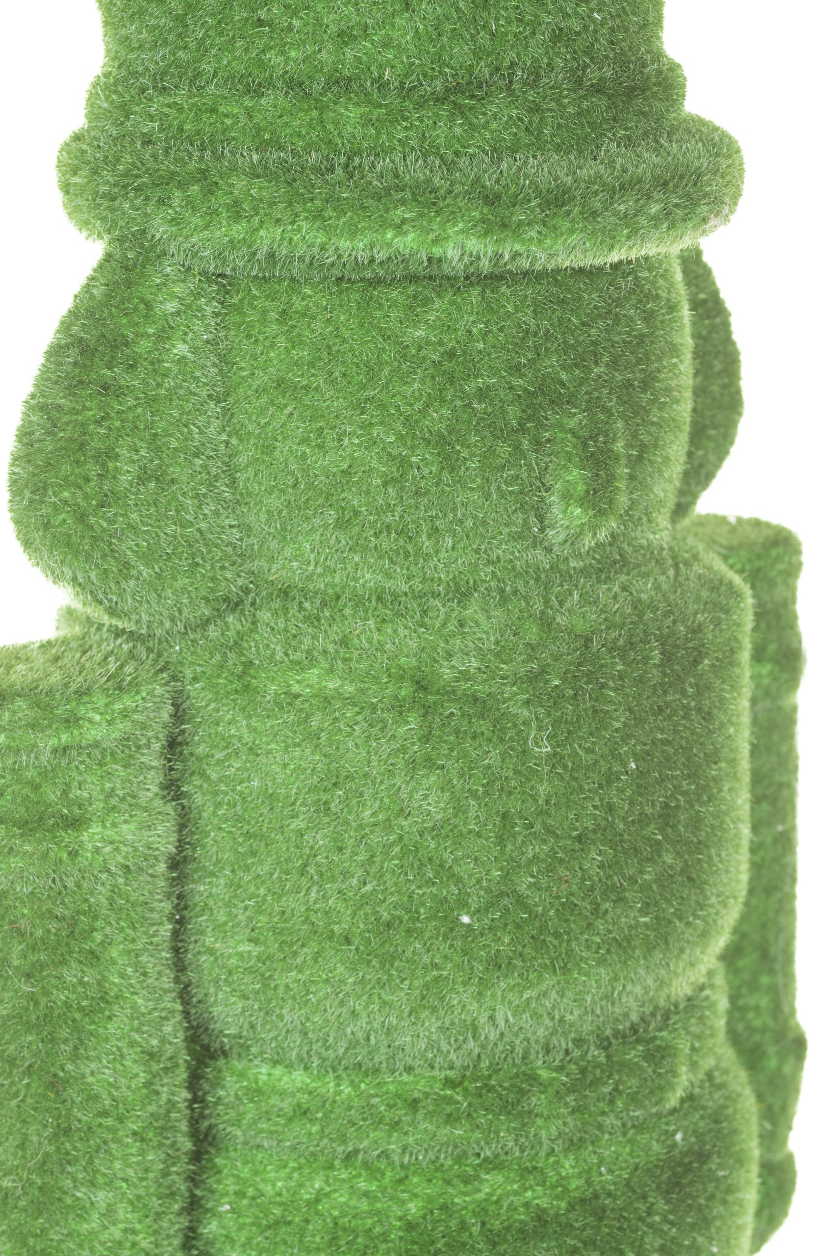 Small Forest Green Nutcracker Faux Topiary - Image 6