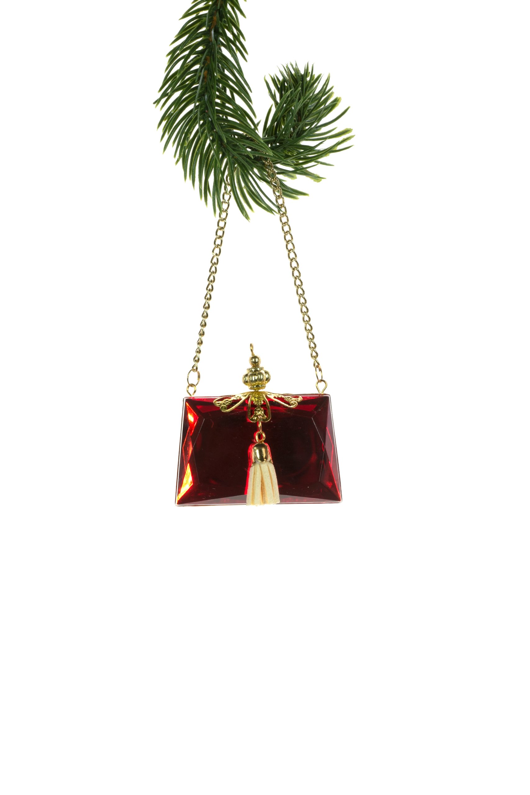 Red Purse Bag Ornament - Image 2