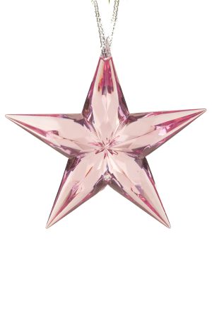 Pink Star Ornament With Special Shimmer