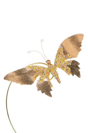 Enchanted Gold Butterfly Clip Ornament