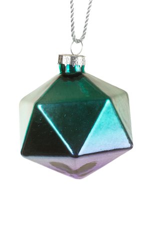 Blue Geometric  Ornament