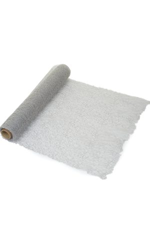 10 Metre Silver Luxe Decorative Roll