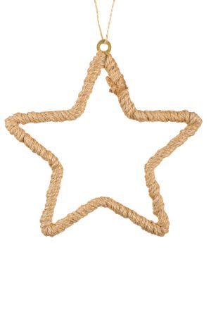 Beige Star Ornament