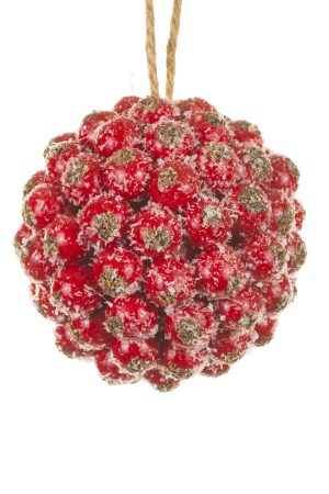 Red Cluster Ball Ornament
