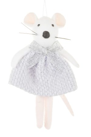 White Mouse Ornament
