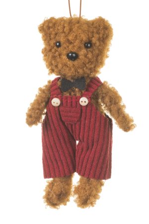 Brown Plush Bear Ornament  Ornament