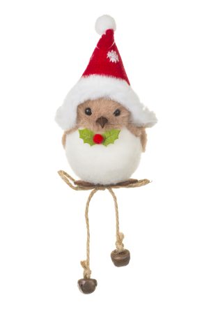 Cream Christmas Bird  Ornament