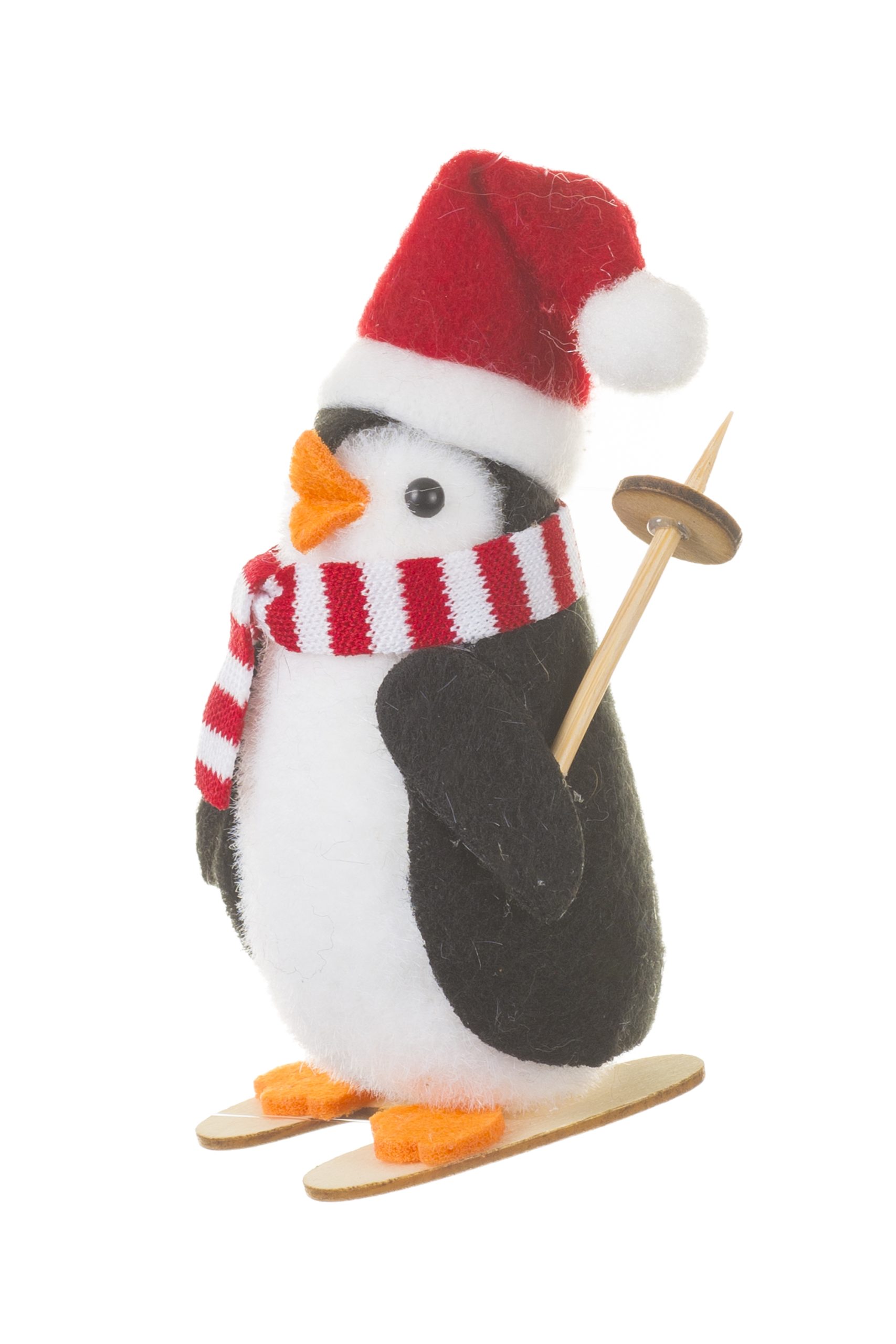 Black Penguin Plush Ornament Ornament With Christmas Hat - Image 2
