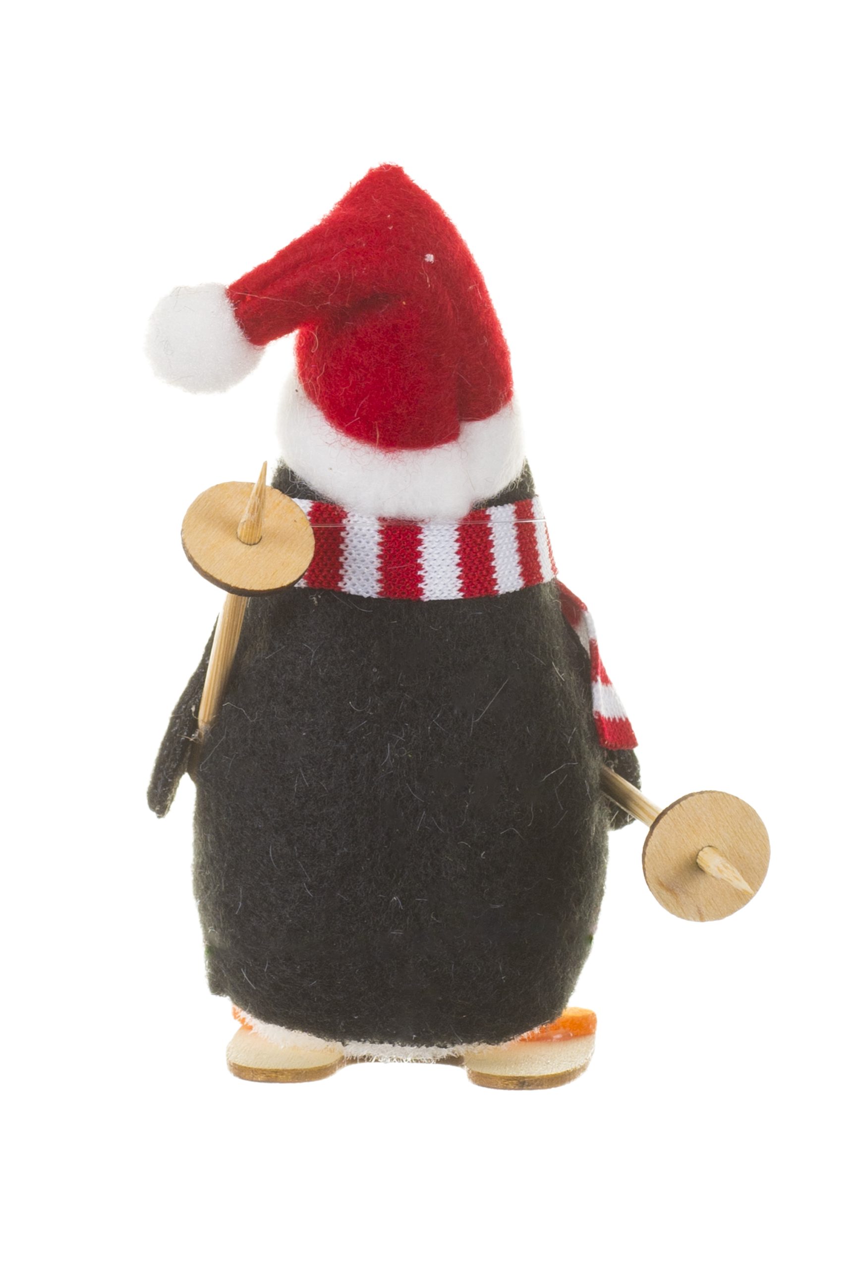 Black Penguin Plush Ornament Ornament With Christmas Hat - Image 3