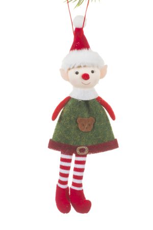 Red Elf Ornament