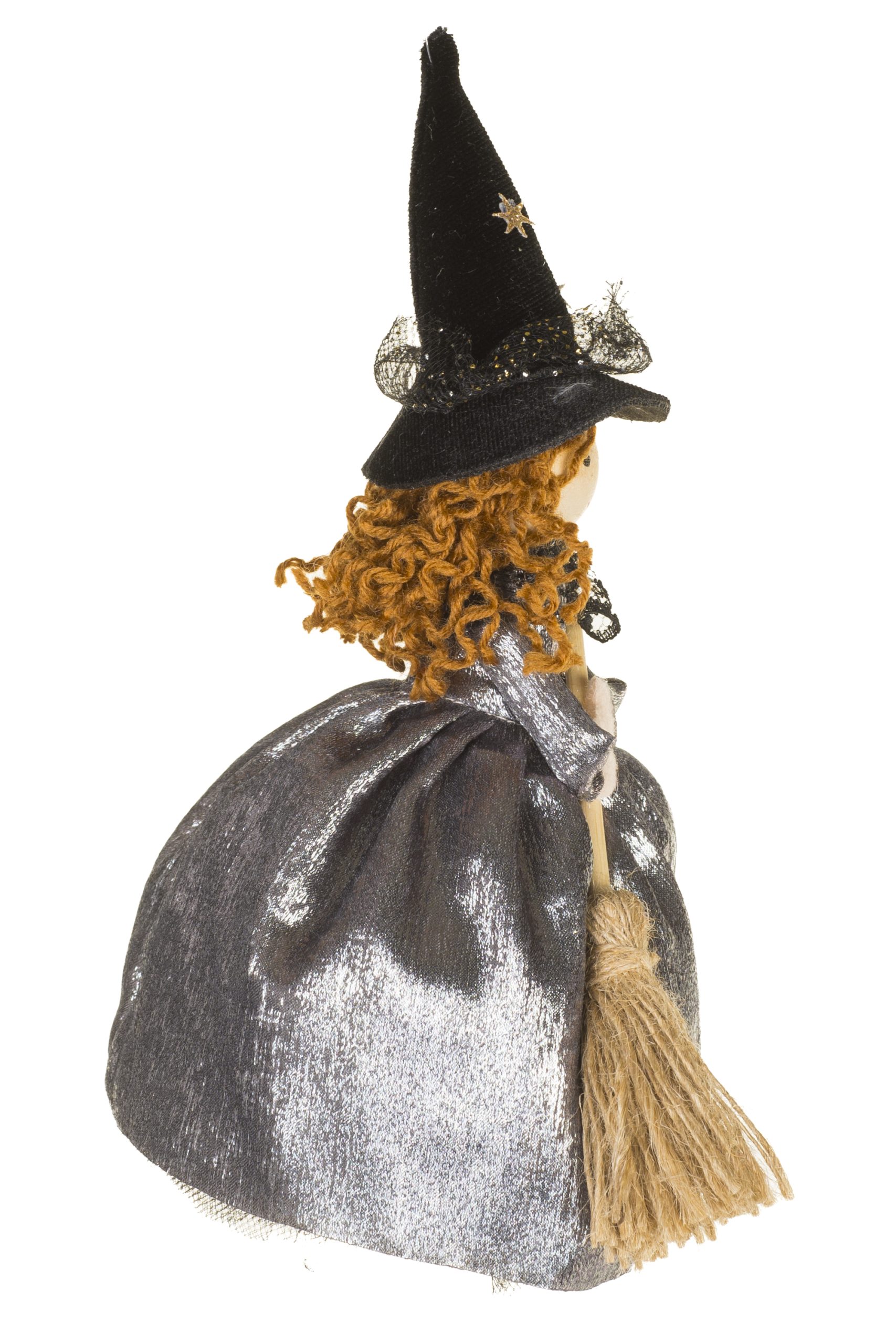 Silver Witch Accent With Broom - Image 3