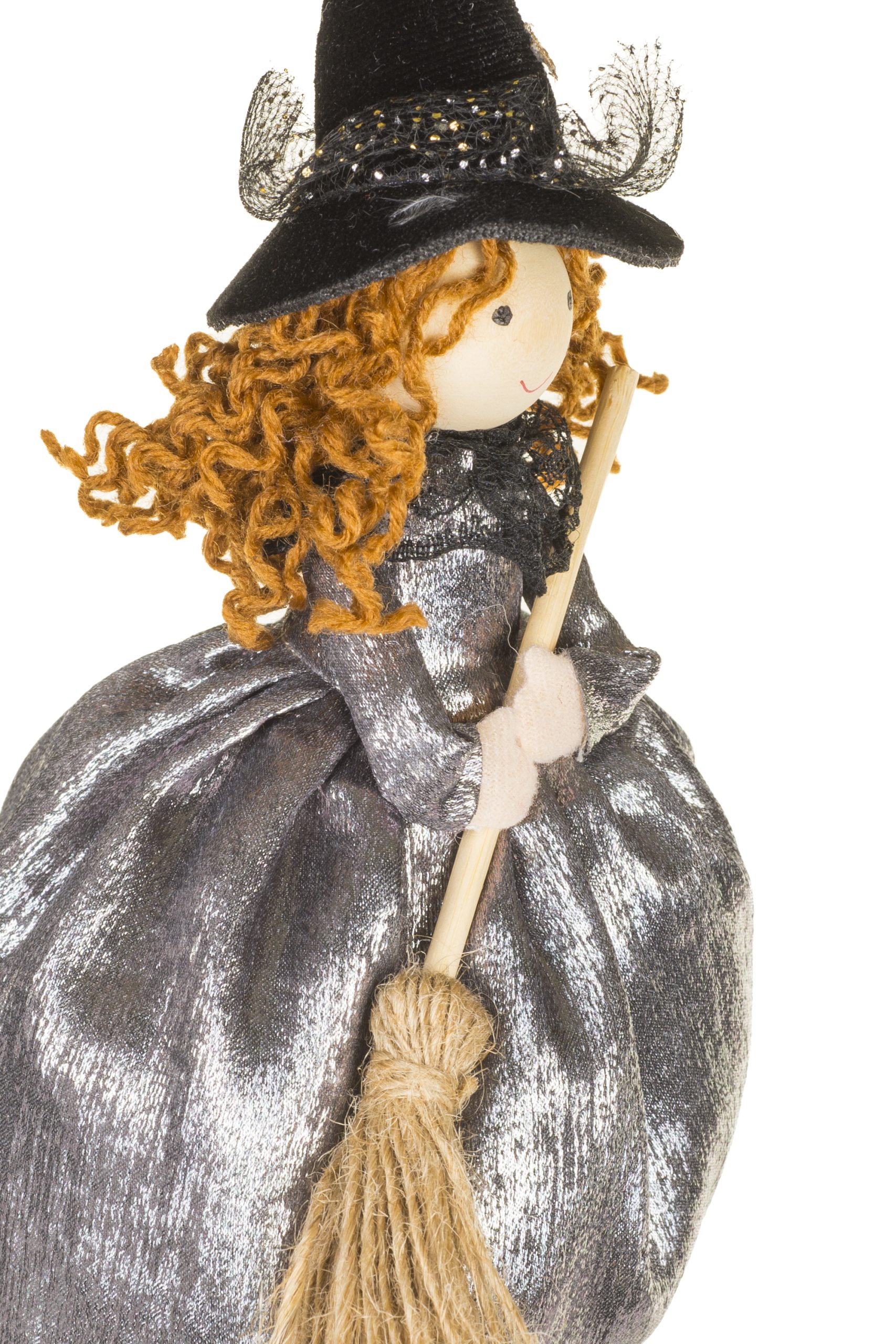 Silver Witch Accent With Broom - Image 4
