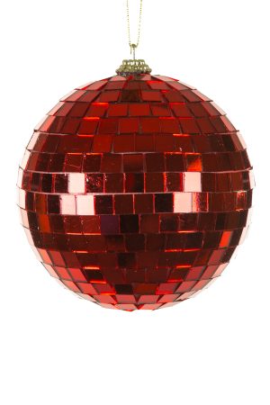 Red Disco Ball Ornament