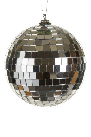 Silver Disco Ball Ornament