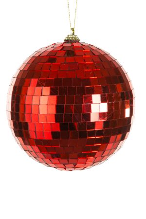 Red Disco Ball Ornament