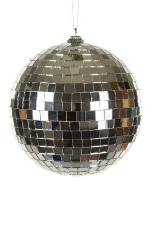 Silver Disco Ball Ornament
