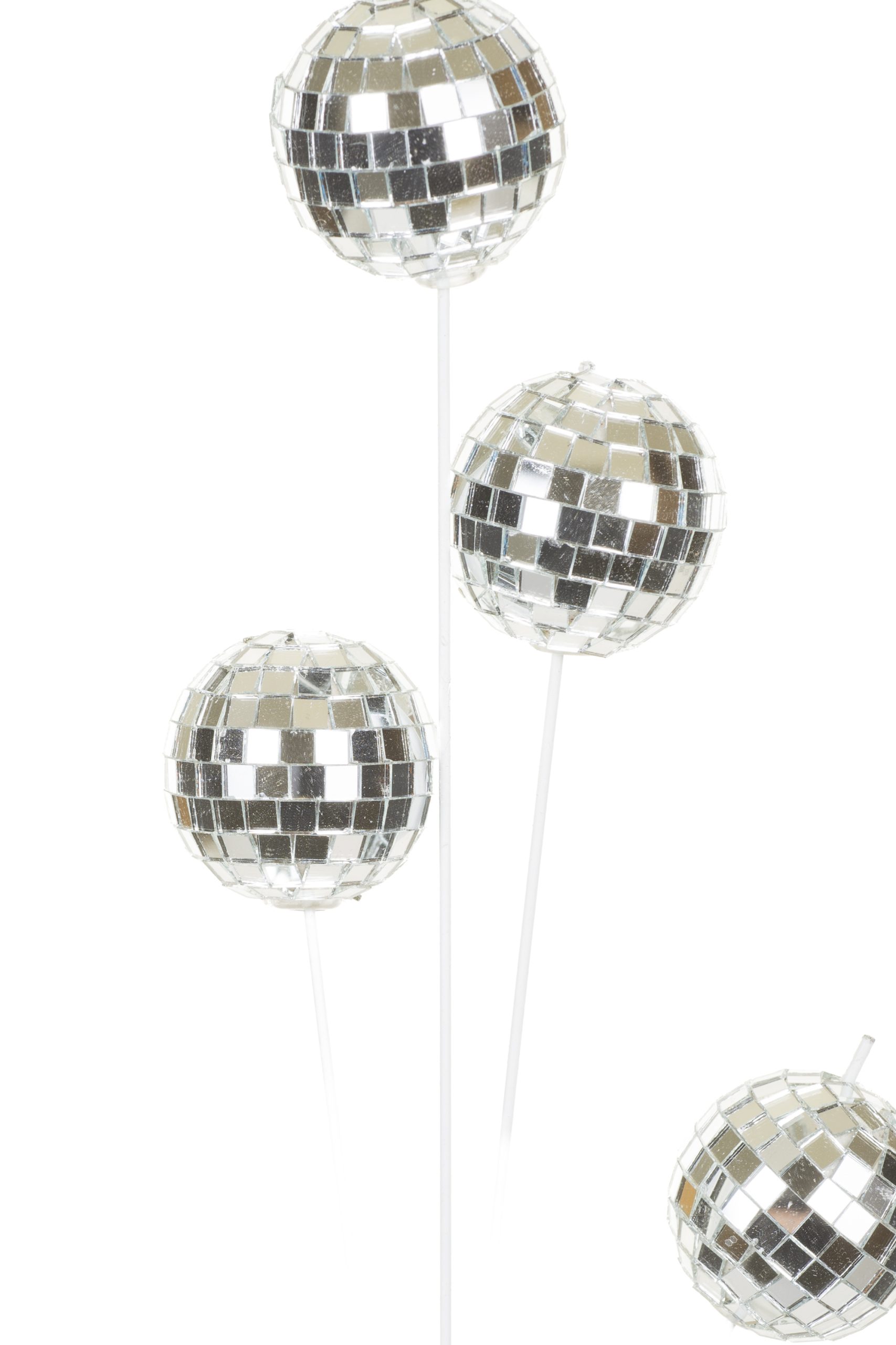 Silver Disco Ball Tree Pick - Image 2