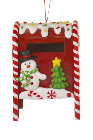 Red Santa's Mailbox Ornament