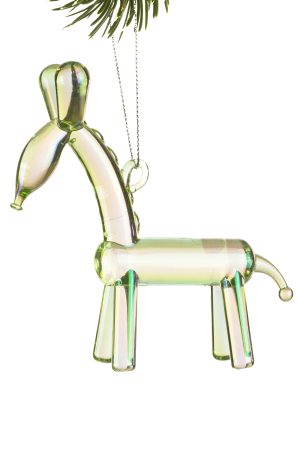 Green Giraffe Ornament